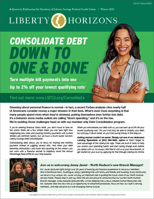 Happy woman with new consolidation loan offer - up to 2% off your lowest qualifying rate